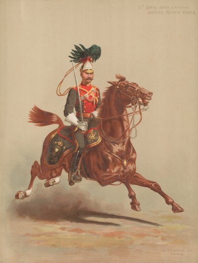 5. Royal Irish Lancers, Offizier, Paradeuniform von English School