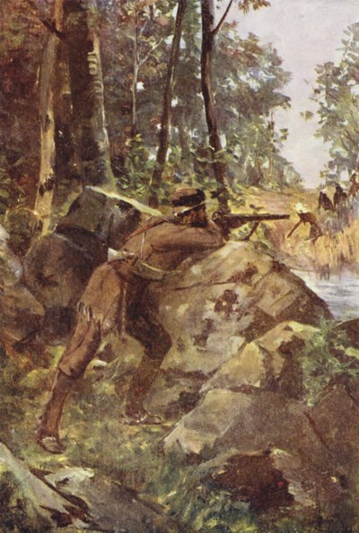 A Backwoodsman (farge litho) av English School
