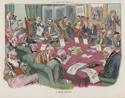 Eine Vorstandssitzung von English School