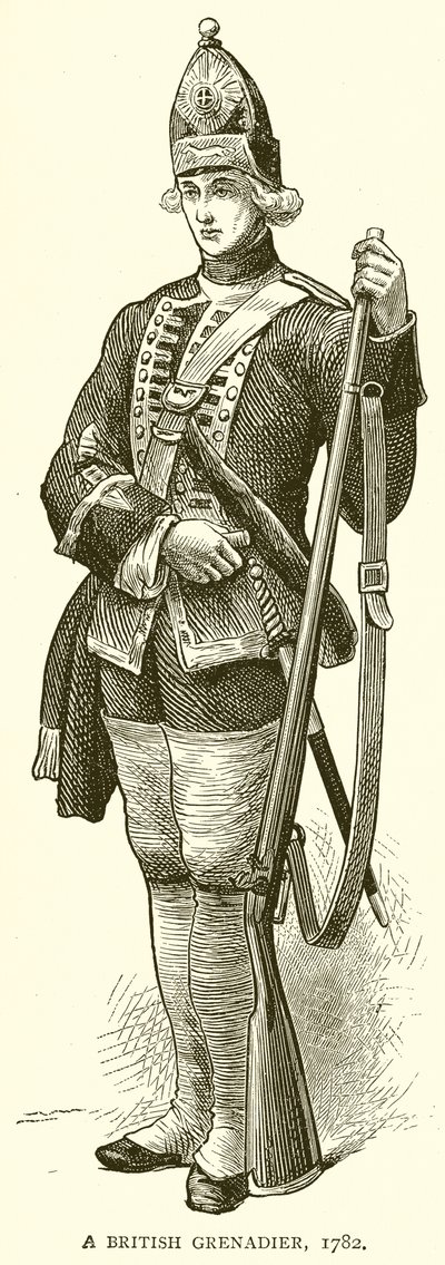 En britisk grenader, 1782 av English School