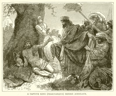 En fangekonge (Pharnabazus) før Agesilaus av English School
