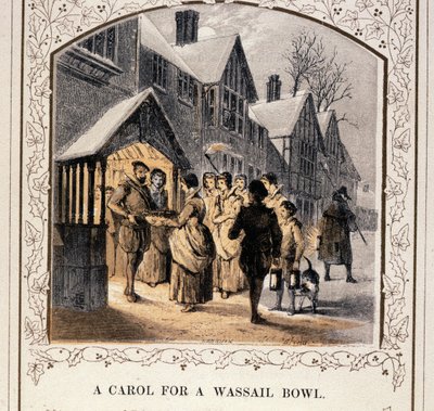 A Carol For A Wassail Bowl, 1840-tallet av English School