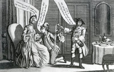 En viss person i karakteren av en dåre, 1770 av English School
