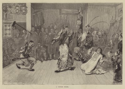 Et kinesisk drama (gravering) av English School