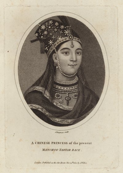 En kinesisk prinsesse av nåtiden, Manchoo Tartar Race av English School