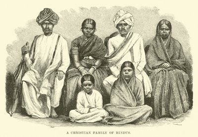 En kristen familie av hinduer av English School