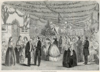 Et juletre på St Lukes Asylum av English School
