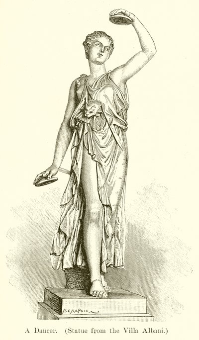 En danser. (Statue fra Villa Albani) av English School