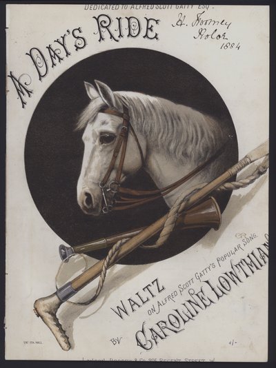 A Day's Ride (farge litho) av English School