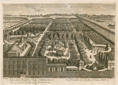 Et generelt prospekt av Vauxhall Gardens av English School