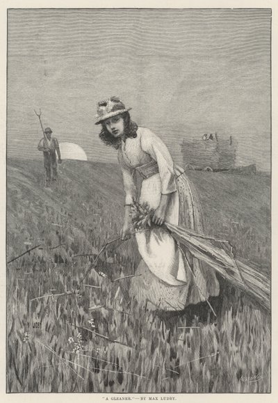 A Gleaner (gravering) av English School