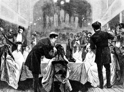 En frisørutstilling, 1872 av English School