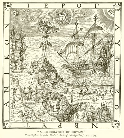 En hieroglyf av Storbritannia av English School