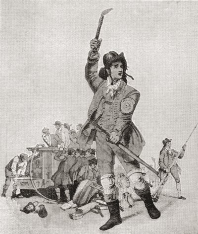 En brannmann i London på 1790-tallet. Fra The Strand Magazine utgitt 1897. av English School