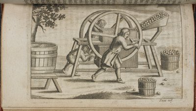 A Machine for pressing fruit, illustration from 