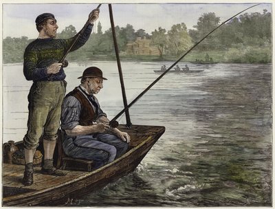 Medlem av en Thames Angling Club av English School