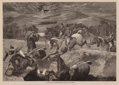 Ein Mondschein-Hindernisrennen von English School