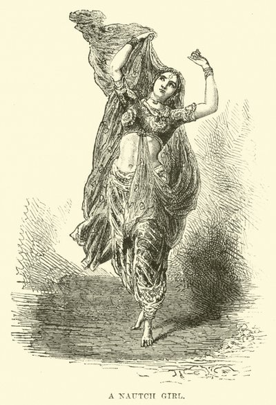 En Nautch-jente av English School