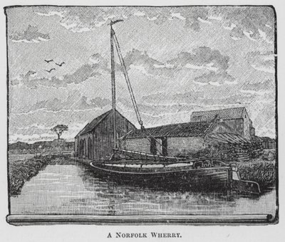 Eine Norfolk-Wherry von English School