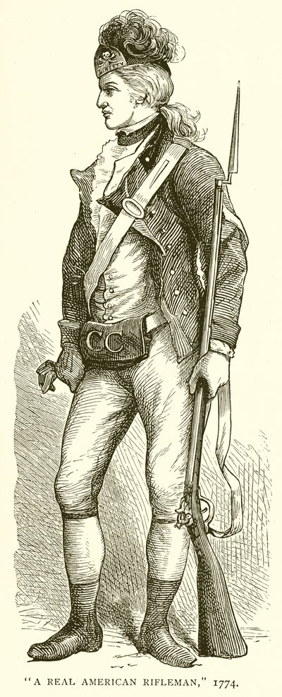 A Real American Rifleman, 1774 av English School