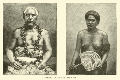 En samoansk høvding og hans kone av English School
