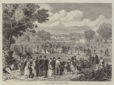 En skolegodbit på Barnes Common (gravering) av English School