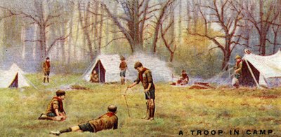 En speidertropp i leir, 1929 av English School