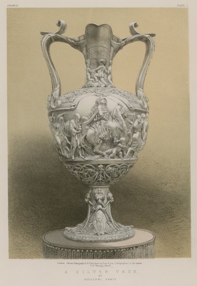 En sølvvase av Rudolphi, Paris (chromolitho) av English School