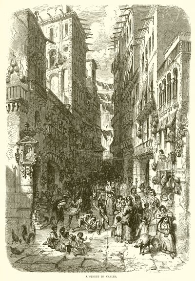 En gate i Napoli av English School