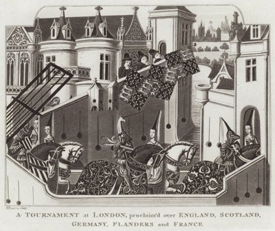 En turnering i London, utropt over England, Skottland, Tyskland, Flandern og Frankrike av English School