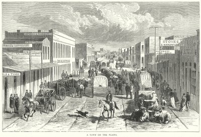 En by på slettene (gravering) av English School