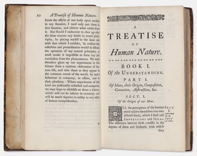 "A Treatise of Human Nature" av David Hume av English School