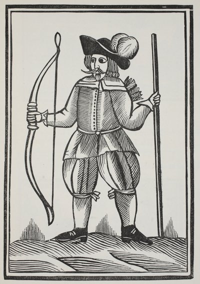 A True Tale of Robin Hood, illustrasjon fra Chap-books of the Eighteenth Century av John Ashton, pub. 1882 av English School