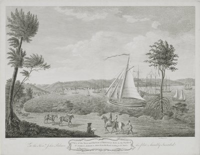 En utsikt over byen og havnen i Montego Bay, i Parish of St. James, Jamaica, tatt fra veien som fører til St. Ann
