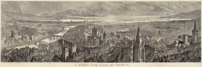 Et fugleperspektiv av Dublin av English School
