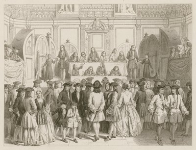 Et lotteri; rundt 1750 av English School