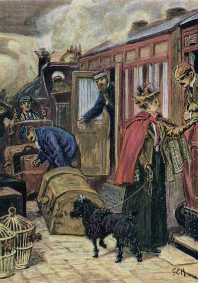 Ein moderner Bahnhof von English School