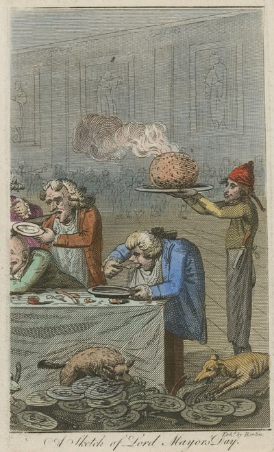 Eine Skizze des Lord Mayors Day von English School