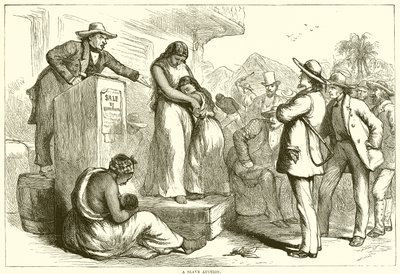 En slaveauksjon (gravering) av English School