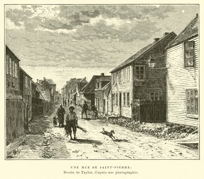 En gate i Saint-Pierre, Saint Pierre og Miquelon av English School