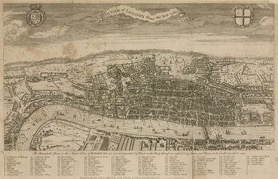 En utsikt over London rundt år 1560 av English School
