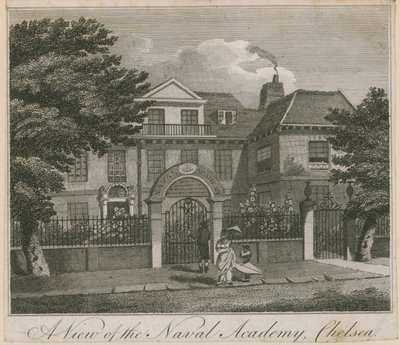Utsikt over Naval Academy i Chelsea av English School