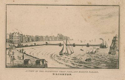 Utsikt over opphenget Chain Pier og Marine Parade av English School