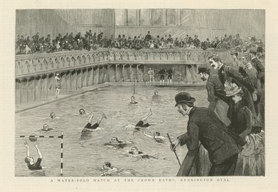En vannpolokamp på Crown Baths av English School