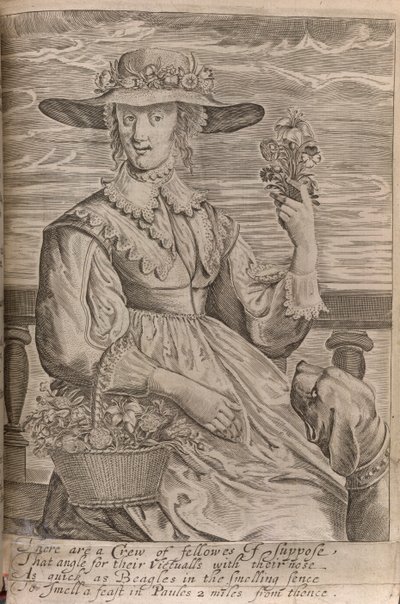 En kvinne med blomster, illustrasjon fra 