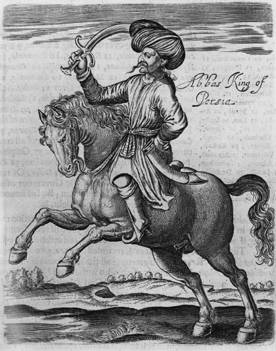 Abbas König von Persien, Illustration aus 