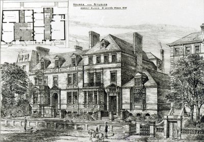 Abbey Place, St.Johns Wood, fra The Building News, 18. januar 1878 av English School