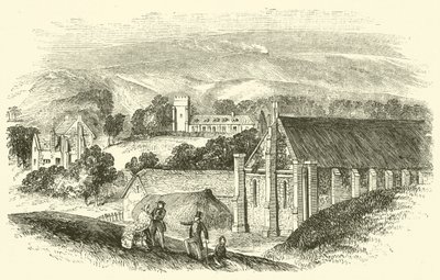 Abbotsbury Abbey (gravering) av English School