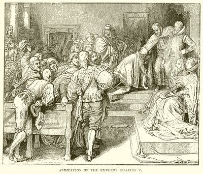 Abdikasjon av keiseren Charles V av English School