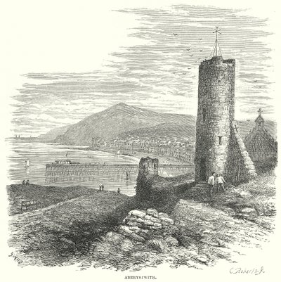Aberystwith (gravering) av English School